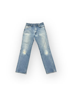 Vintage 70s Sedgefield Mens Jeans 33x32 Light Wash Distressed Straight Leg USA